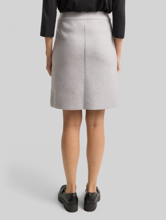 Tom Tailor Cosy Rock in Melange-Optik - Medium Silver Grey Melange Tom Tailor Cosy Rock in Melange-Optik - Medium Silver Grey Melange
