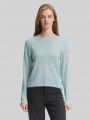 Tom Tailor Strickpullover mit U-Boot-Ausschnitt - Silver Cloud Blue Melange Tom Tailor Strickpullover mit U-Boot-Ausschnitt - Silver Cloud Blue Melange