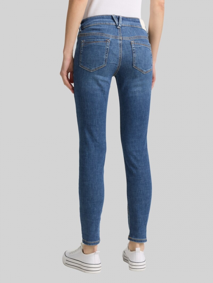 Tom Tailor TTJONA EXTRA SKINNY Jeans - Used Mid Stone Blue Denim Tom Tailor TTJONA EXTRA SKINNY Jeans - Used Mid Stone Blue Denim