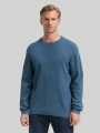 Tom Tailor Strickpullover aus Baumwolle - Real Teal Melange Tom Tailor Strickpullover aus Baumwolle - Real Teal Melange