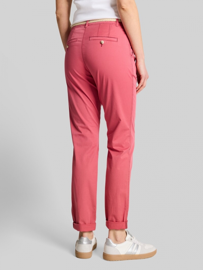 Tom Tailor Slim Chino Hose mit Gürtel - Cozy Pink Tom Tailor Slim Chino Hose mit Gürtel - Cozy Pink