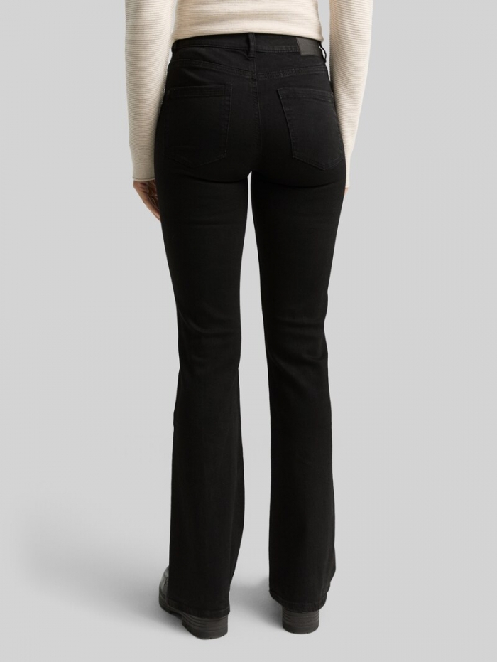 Tom Tailor TTSTELLA BOOTCUT Jeans mit Stretch - Black Denim Tom Tailor TTSTELLA BOOTCUT Jeans mit Stretch - Black Denim