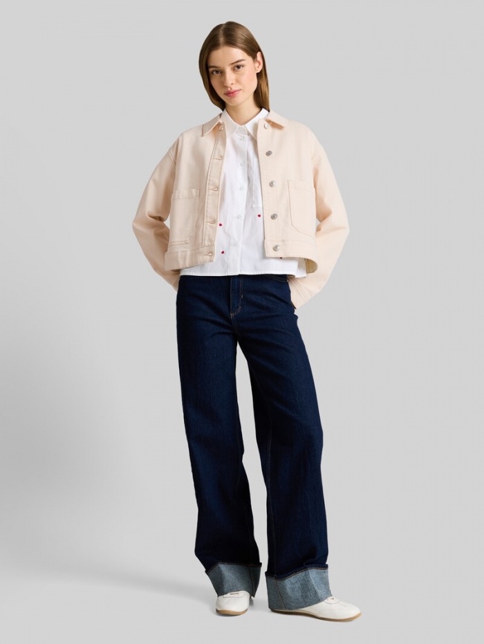Tom Tailor Jeansjacke mit aufgesetzten Taschen - Raw Offwhite Denim Tom Tailor Jeansjacke mit aufgesetzten Taschen - Raw Offwhite Denim