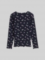 Tom Tailor Ripp Langarmshirt mit Allover-Print - Mini Heart Design Tom Tailor Ripp Langarmshirt mit Allover-Print - Mini Heart Design