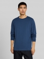 Tom Tailor Basic Langarmshirt aus Baumwolle - Dark Duck Blue Tom Tailor Basic Langarmshirt aus Baumwolle - Dark Duck Blue