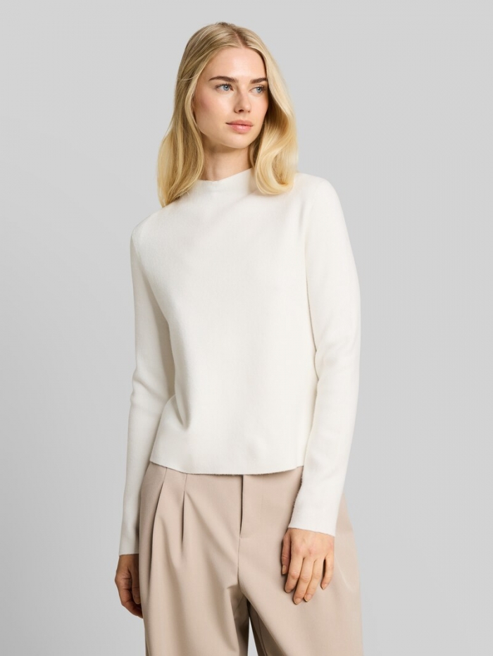 Tom Tailor Strickpullover mit Stehkragen - Off White Tom Tailor Strickpullover mit Stehkragen - Off White