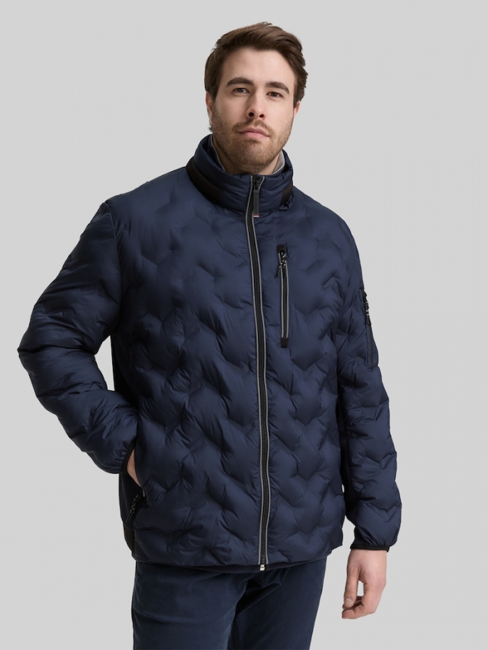Tom Tailor Plus Size - Hybrid Lightweight Steppjacke mit verstaubarer Kapuze - Sky Captain Blue Tom Tailor Plus Size - Hybrid Lightweight Steppjacke mit verstaubarer Kapuze - Sky Captain Blue