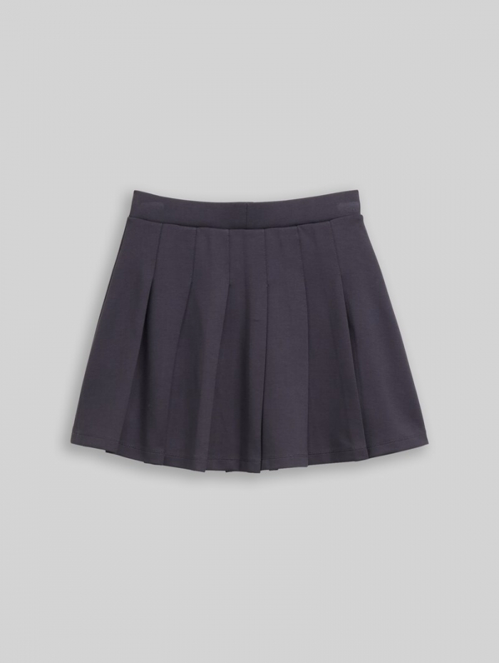 Tom Tailor Mini Plissee Rock - Coal Grey Tom Tailor Mini Plissee Rock - Coal Grey