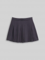 Tom Tailor Mini Plissee Rock - Coal Grey Tom Tailor Mini Plissee Rock - Coal Grey