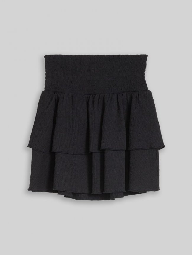 Tom Tailor Mini-Rock mit Volants - Coal Grey Tom Tailor Mini-Rock mit Volants - Coal Grey