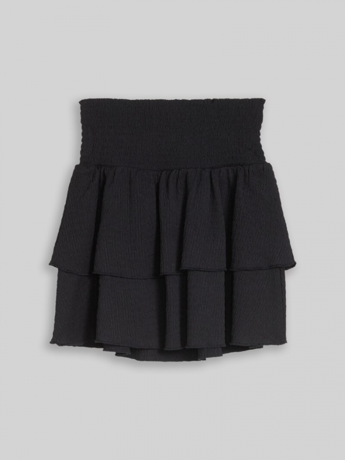 Tom Tailor Mini-Rock mit Volants - Coal Grey Tom Tailor Mini-Rock mit Volants - Coal Grey