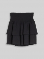 Tom Tailor Mini-Rock mit Volants - Coal Grey