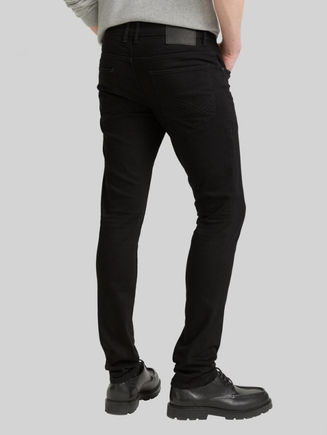 Tom Tailor TTTROY SLIM Jeans - Black Black Denim Tom Tailor TTTROY SLIM Jeans - Black Black Denim