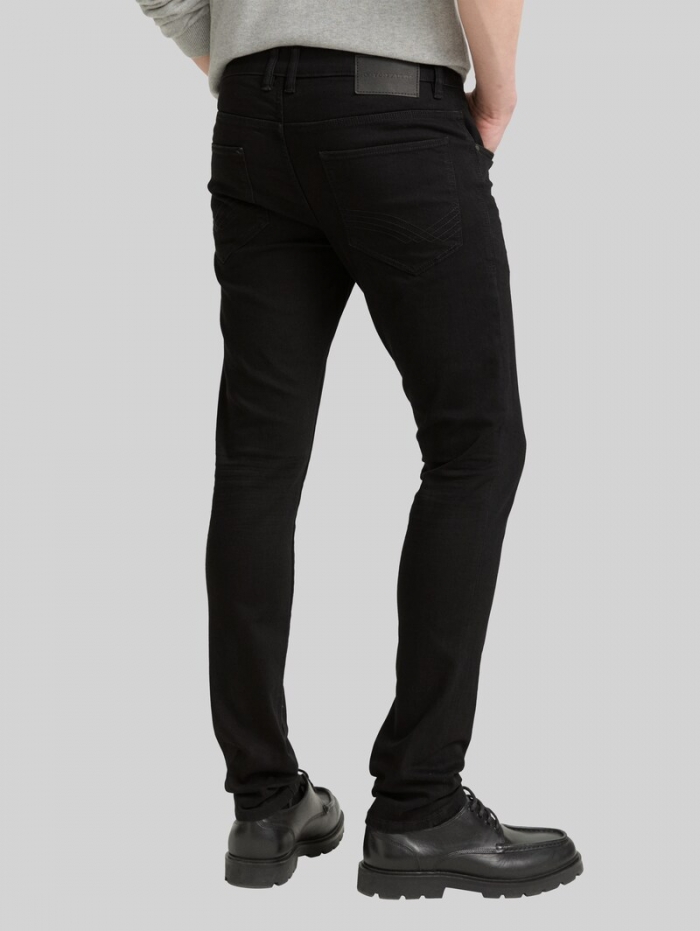 Tom Tailor TTTROY SLIM Jeans - Black Black Denim Tom Tailor TTTROY SLIM Jeans - Black Black Denim