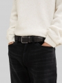 Tom Tailor TTALEX elastischer Flechtgürtel mit eckiger Dornschließe - Black Uni Tom Tailor TTALEX elastischer Flechtgürtel mit eckiger Dornschließe - Black Uni