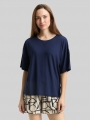 Tom Tailor Pyjama-Set mit Muster - Blue-dark-allover Tom Tailor Pyjama-Set mit Muster - Blue-dark-allover