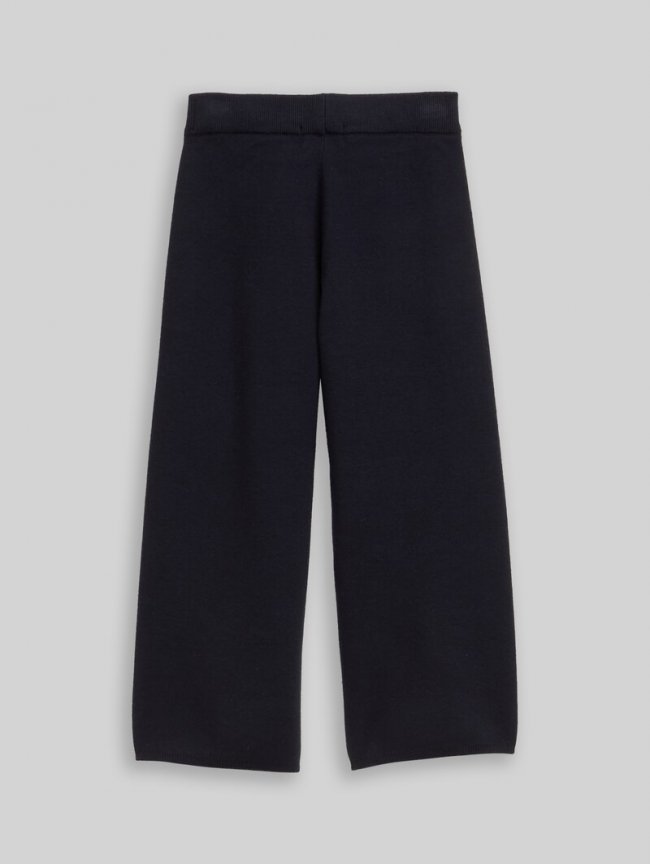 Tom Tailor Cozy Wide Leg Strickhose - Sky Captain Blue Tom Tailor Cozy Wide Leg Strickhose - Sky Captain Blue