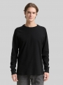 Tom Tailor Langarmshirt mit Waffelstruktur - Black Tom Tailor Langarmshirt mit Waffelstruktur - Black