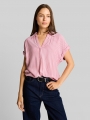 Tom Tailor Loose Fit Bluse mit Streifenmuster - Cozy Pink White Stripe Tom Tailor Loose Fit Bluse mit Streifenmuster - Cozy Pink White Stripe
