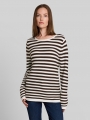 Tom Tailor Strickpullover aus Baumwolle - Java Brown Stripe Tom Tailor Strickpullover aus Baumwolle - Java Brown Stripe