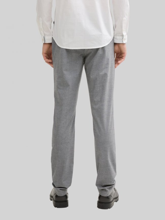Tom Tailor Ultralight Travis Slim Chino Hose - Grey Black Grindle Tom Tailor Ultralight Travis Slim Chino Hose - Grey Black Grindle