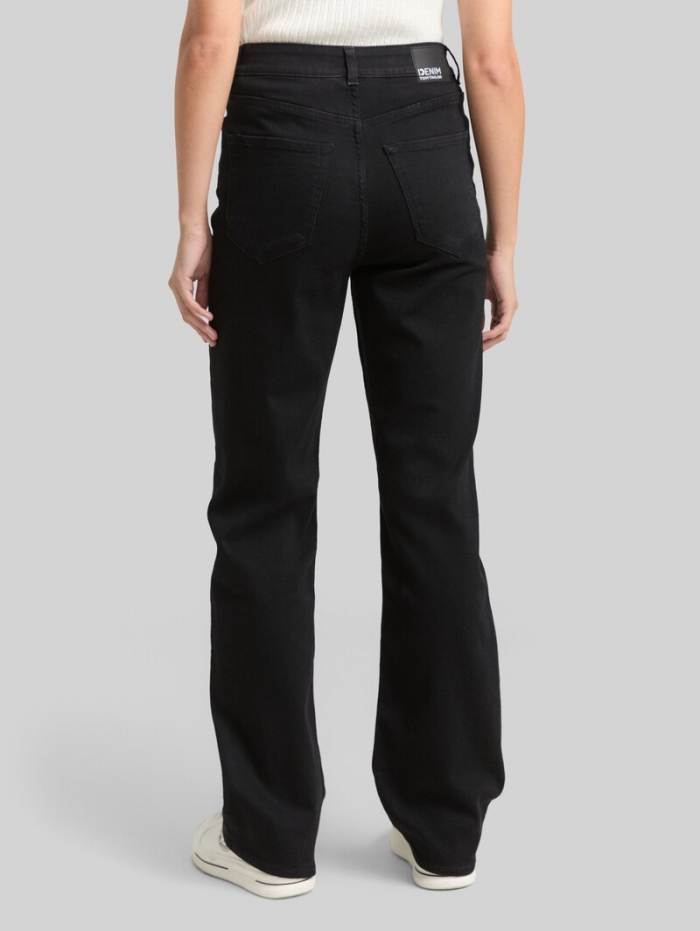 Tom Tailor TTELIN STRAIGHT Jeans - Black Black Denim Tom Tailor TTELIN STRAIGHT Jeans - Black Black Denim