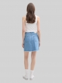 Tom Tailor Mini-Jeansrock - Used Bleached Blue Denim Tom Tailor Mini-Jeansrock - Used Bleached Blue Denim