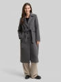 Tom Tailor Wollmantel mit Gürtel - Dark Anthra Melange Tom Tailor Wollmantel mit Gürtel - Dark Anthra Melange