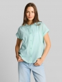 Tom Tailor Loose Fit Bluse - Blue Haze Tom Tailor Loose Fit Bluse - Blue Haze