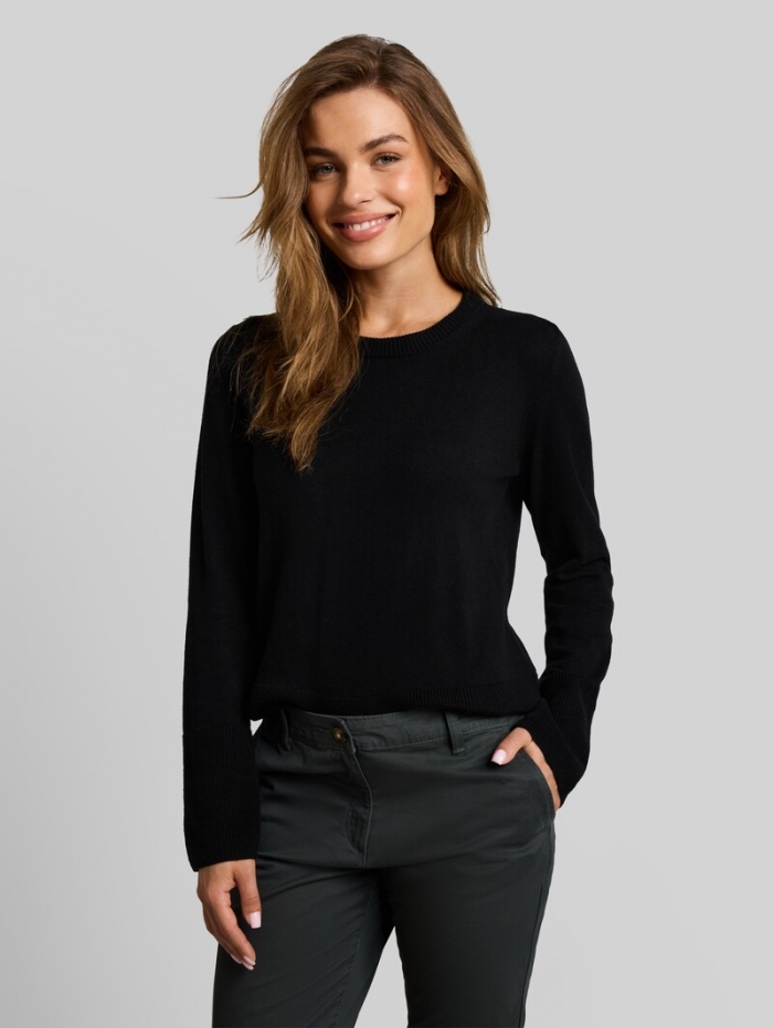 Tom Tailor Strickpullover mit Kaschmir-Anteil - Deep Black Tom Tailor Strickpullover mit Kaschmir-Anteil - Deep Black