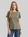 Tom Tailor T-Shirt mit Blumen-Stickerei - Cloudy Green