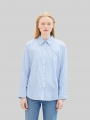 Tom Tailor Loose Fit Hemd mit Streifen - Blue White Strripe Tom Tailor Loose Fit Hemd mit Streifen - Blue White Strripe