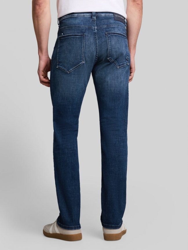 Tom Tailor TTJOSH REGULAR SLIM Jeans - Used Dark Stone Blue Denim Tom Tailor TTJOSH REGULAR SLIM Jeans - Used Dark Stone Blue Denim
