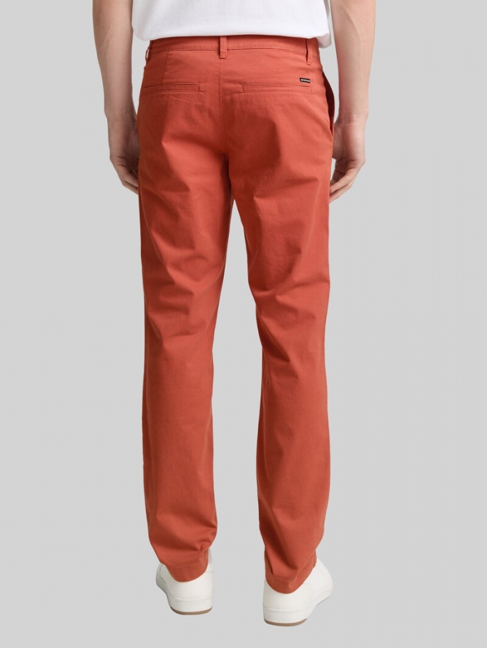 Tom Tailor Regular Fit Chino Hose - Rust Red Tom Tailor Regular Fit Chino Hose - Rust Red