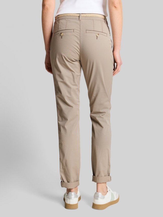 Tom Tailor Slim Chino Hose mit Gürtel - Soft Taupe Grey Tom Tailor Slim Chino Hose mit Gürtel - Soft Taupe Grey