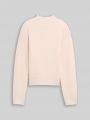 Tom Tailor Strickpullover mit Stehkragen - Soft Cream Beige