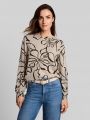 Tom Tailor Cosy Langarmshirt mit Muster - Beige Brown Flower Design Tom Tailor Cosy Langarmshirt mit Muster - Beige Brown Flower Design
