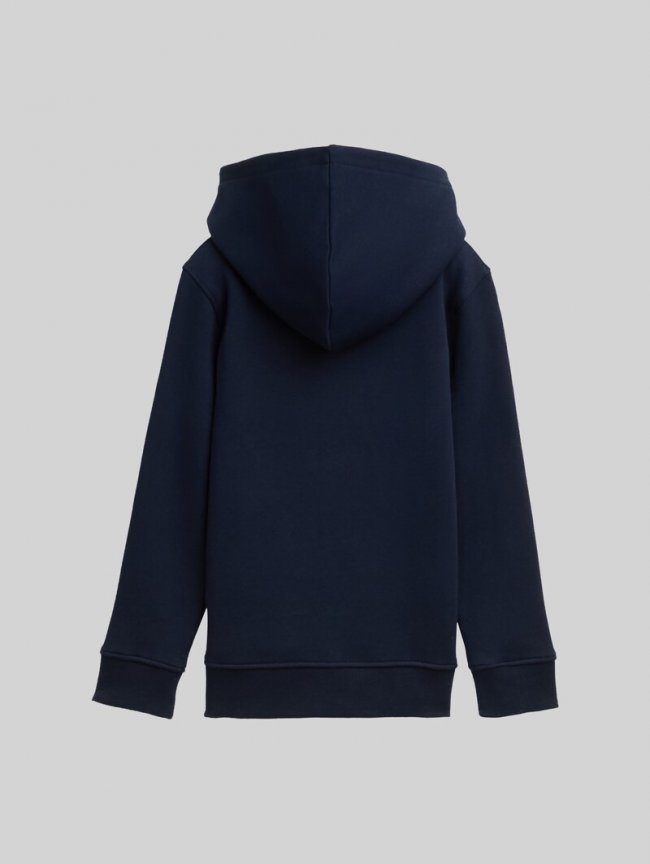 Tom Tailor Hoodie Sweatshirt mit Logo-Print - Sky Captain Blue Tom Tailor Hoodie Sweatshirt mit Logo-Print - Sky Captain Blue