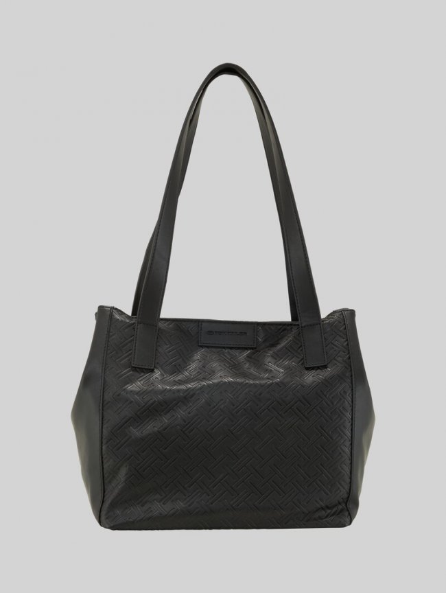 Tom Tailor TTMIRENDA L Shopper mit Logo-Prägung - Schwarz / Black Tom Tailor TTMIRENDA L Shopper mit Logo-Prägung - Schwarz / Black