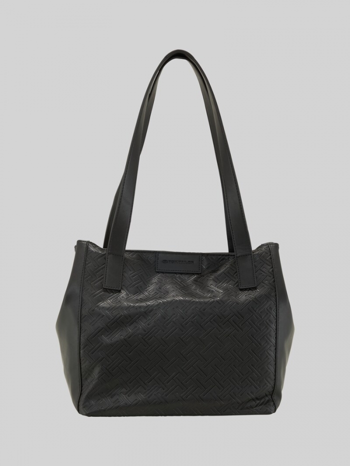 Tom Tailor TTMIRENDA L Shopper mit Logo-Prägung - Schwarz / Black Tom Tailor TTMIRENDA L Shopper mit Logo-Prägung - Schwarz / Black