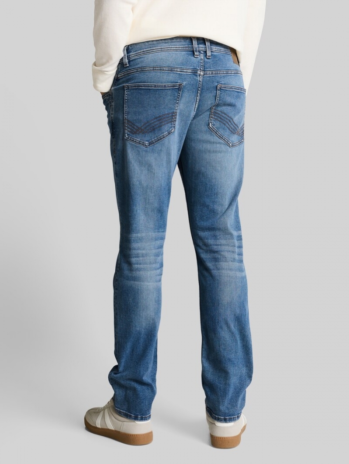 Tom Tailor TTMARVIN STRAIGHT Jeans mit Superstretch - Mid Stone Bright Blue Denim Tom Tailor TTMARVIN STRAIGHT Jeans mit Superstretch - Mid Stone Bright Blue Denim