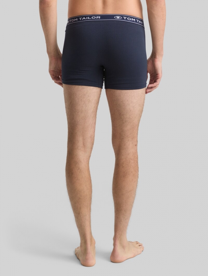Tom Tailor Mittellange Boxershorts im 3er-Pack - Red-medium-solid