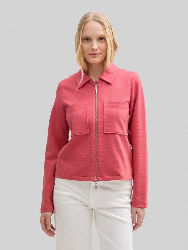 Tom Tailor Jacke mit Brusttaschen - Berry Red Tom Tailor Jacke mit Brusttaschen - Berry Red