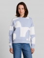 Tom Tailor Loose Fit Sweatshirt mit Muster - Foggy Blue Big Scale Print Tom Tailor Loose Fit Sweatshirt mit Muster - Foggy Blue Big Scale Print