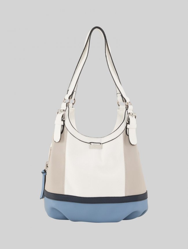 Tom Tailor TTJUNA S Shopper mit Colour Blocking - Denim Blue Tom Tailor TTJUNA S Shopper mit Colour Blocking - Denim Blue