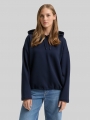 Tom Tailor Loose Fit Scuba Hoodie Sweatshirt - Sky Captain Blue Tom Tailor Loose Fit Scuba Hoodie Sweatshirt - Sky Captain Blue