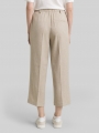 Tom Tailor Culotte Hose mit Bügelfalte - Taupe Black Structure Tom Tailor Culotte Hose mit Bügelfalte - Taupe Black Structure