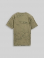 Tom Tailor Tie-Dye T-Shirt - Khaki Natural Lines Tom Tailor Tie-Dye T-Shirt - Khaki Natural Lines
