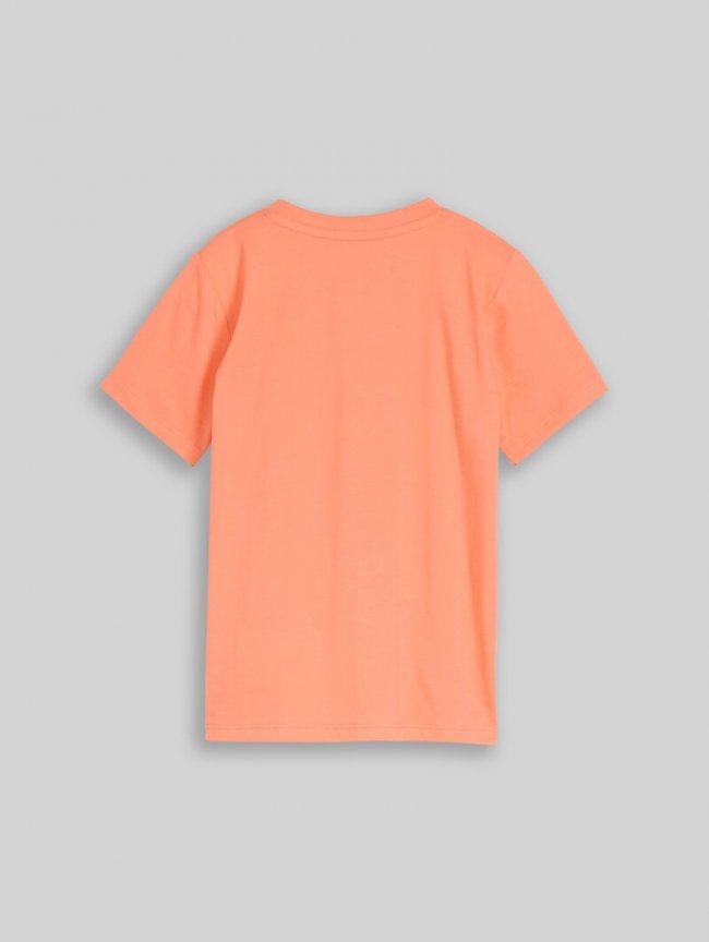 Tom Tailor T-Shirt mit Wendepailletten - Bright Coral Tom Tailor T-Shirt mit Wendepailletten - Bright Coral
