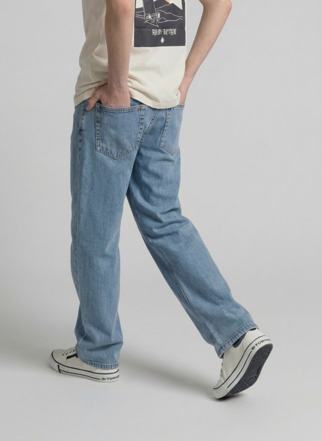 Tom Tailor Baggy Fit Jeans - Light Stone Blue Denim Tom Tailor Baggy Fit Jeans - Light Stone Blue Denim